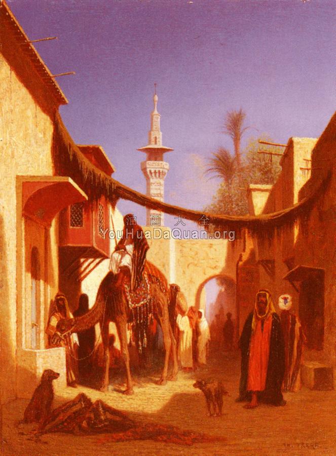 Street In Damascus and Street In Cairo - 查尔斯·西奥多·弗里尔
